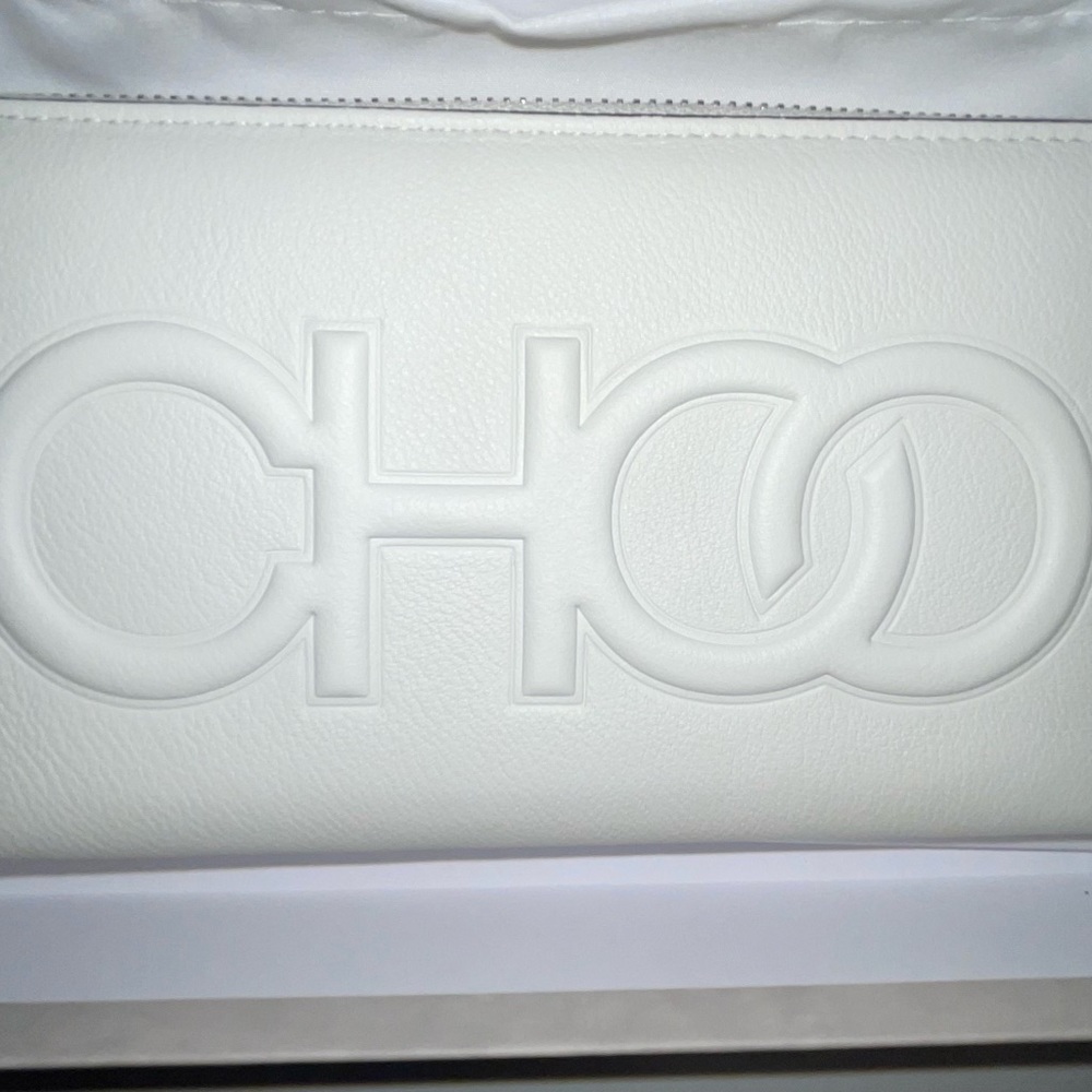Brand new white leather Jimmy Choo wallet